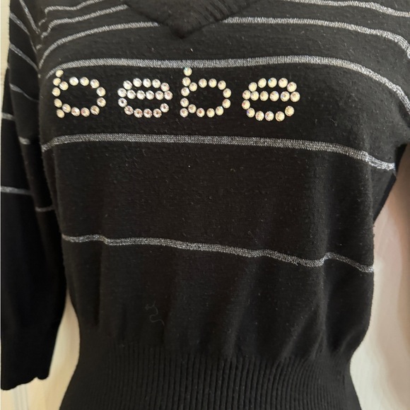 BEBE Rhinestone Sweater - Picture 3 of 3